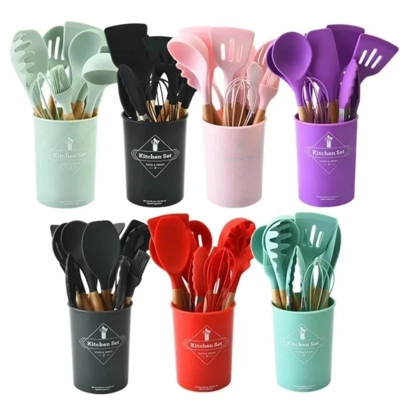 Kit Conjunto Cozinha C/12 Peças Silicone
