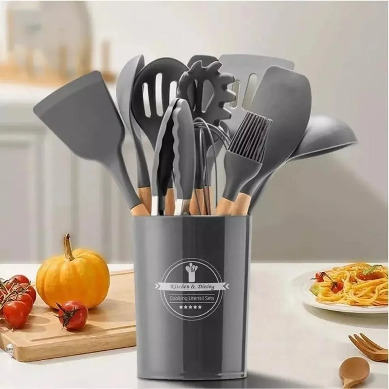 Kit Conjunto Cozinha C/12 Peças Silicone