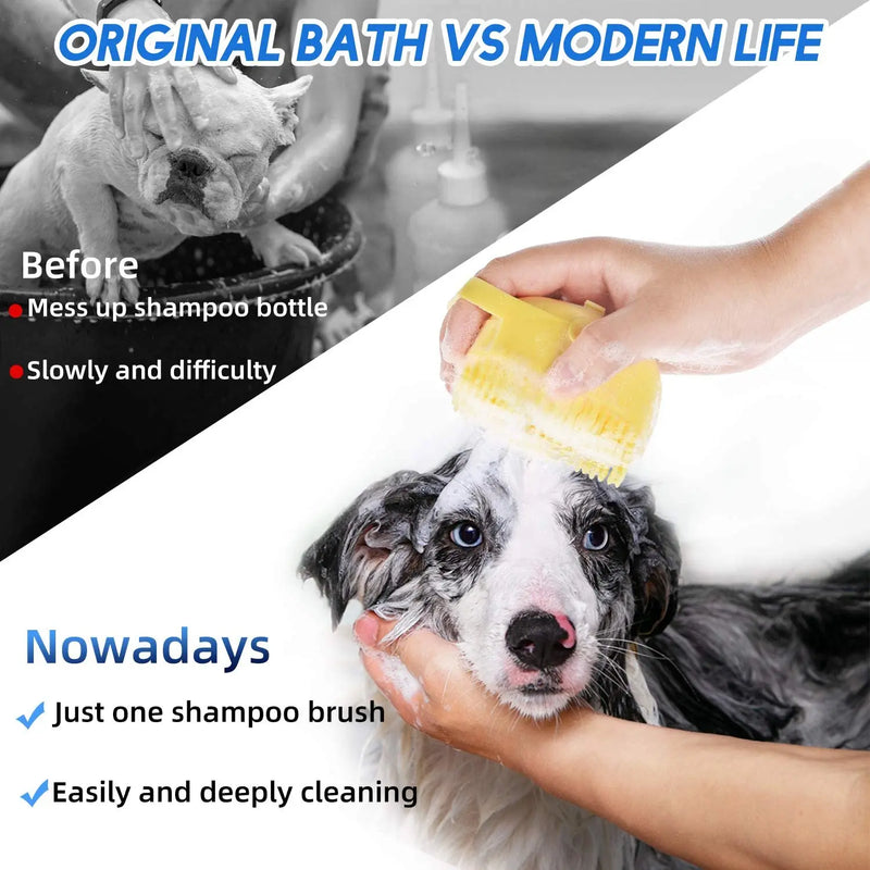 Escova de Banho Massageadora para Pets