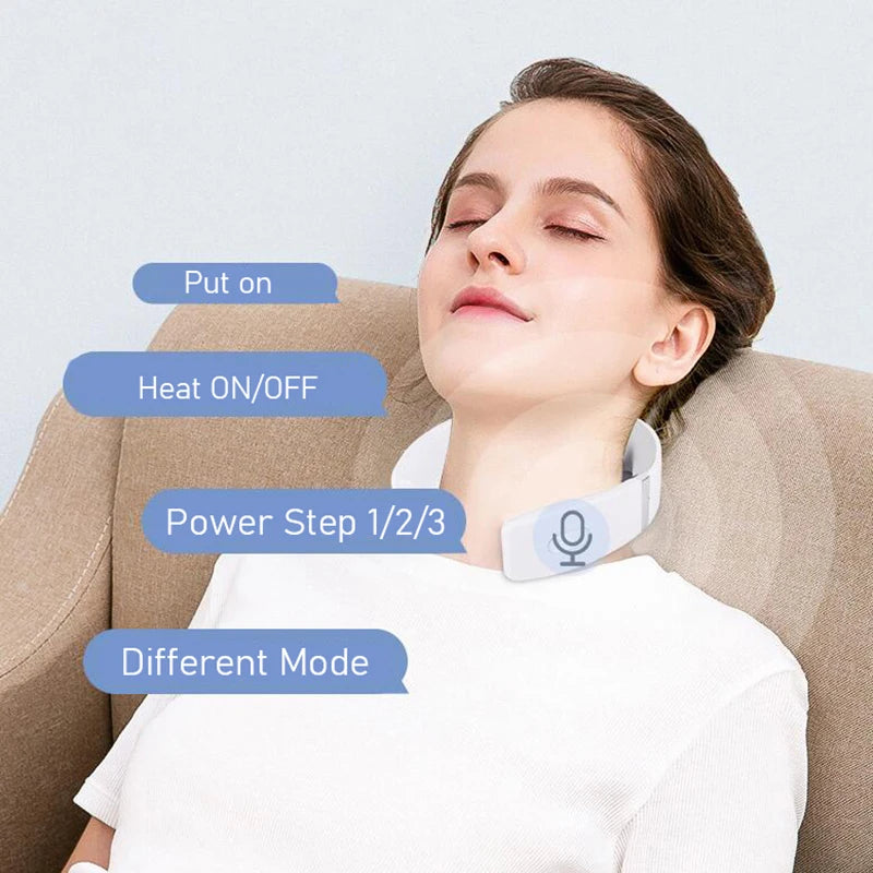 Massageador elétrico de pescoço com carregamento USB
