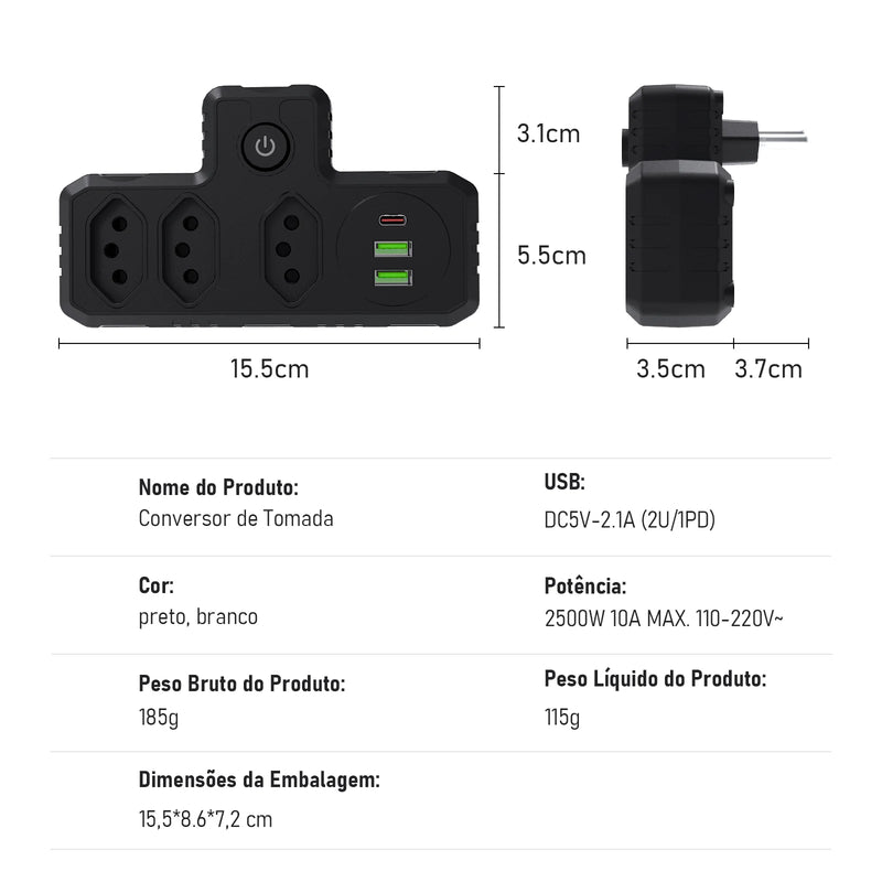Tomada adaptadora