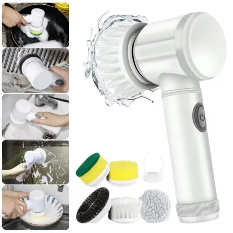 Poderosa escova de limpeza elétrica rotativa Xiaomi 5 em 1