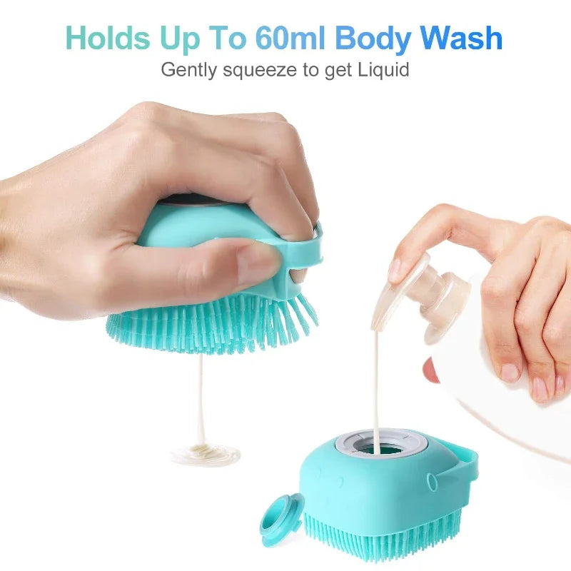 Escova de Banho Massageadora para Pets