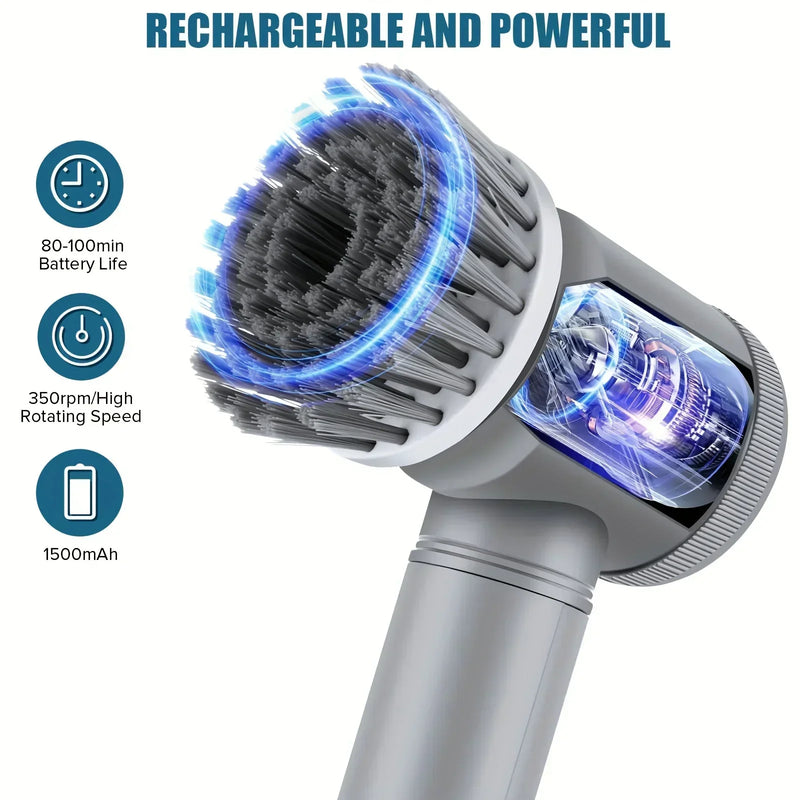 Poderosa escova de limpeza elétrica rotativa Xiaomi 5 em 1