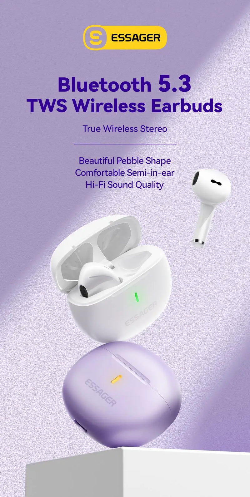 Fones de ouvido TWS