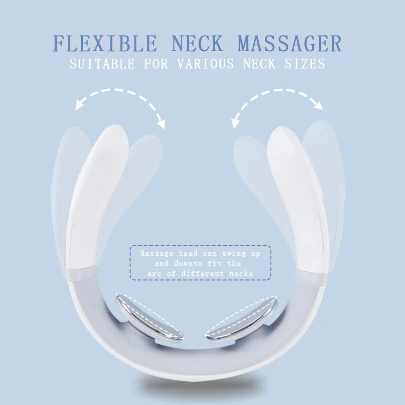 Massageador elétrico de pescoço com carregamento USB